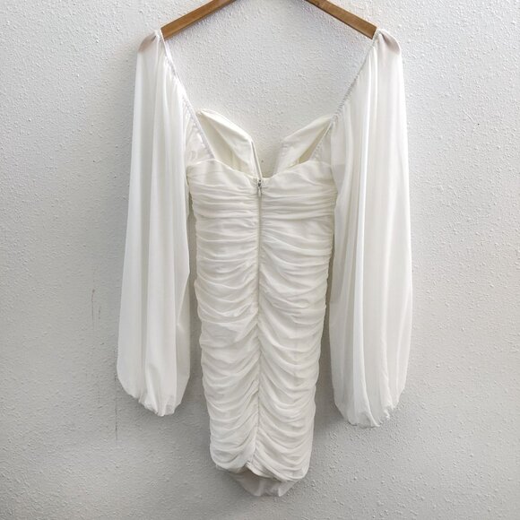 12TH TRIBE Bodycon Balloon Sleeve Dress Size Small - Picture 3 of 9